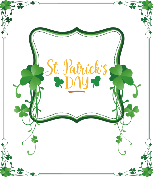Transparent St. Patrick's Day Saint Patrick's Day Shamrock Holiday for Saint Patrick for St Patricks Day