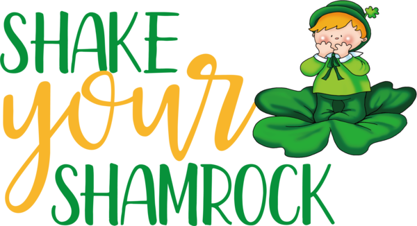 Transparent St. Patrick's Day Logo Meter Symbol for Shamrock for St Patricks Day