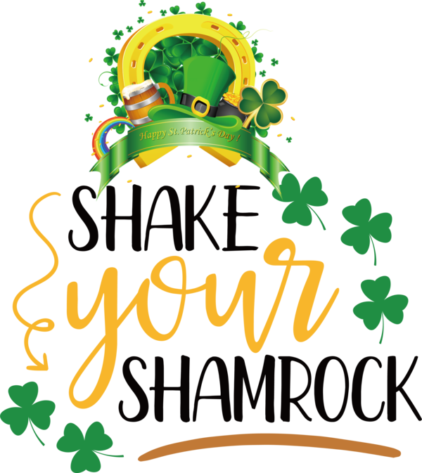 Transparent St. Patrick's Day Saint Patrick's Day Clover Four-leaf clover for Shamrock for St Patricks Day