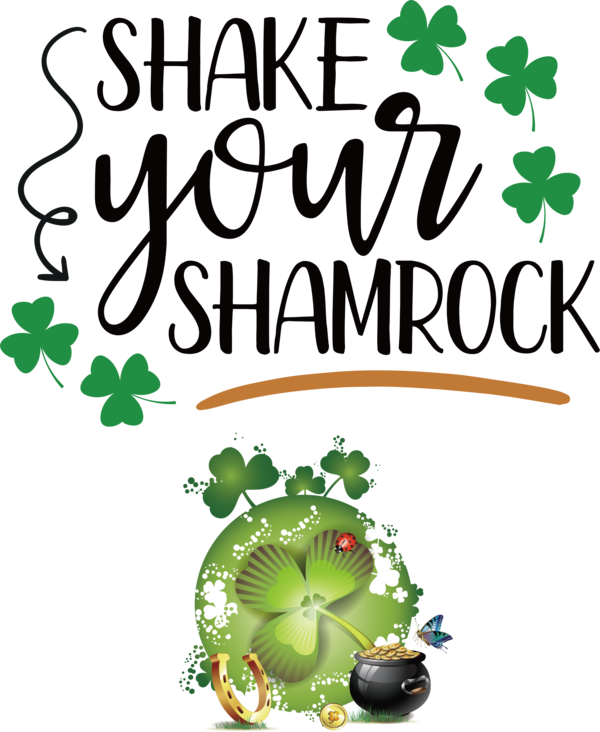 Transparent St. Patrick's Day Flower Meter Leaf for Shamrock for St Patricks Day