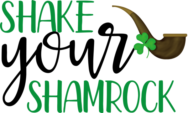 Transparent St. Patrick's Day Logo Green Meter for Shamrock for St Patricks Day