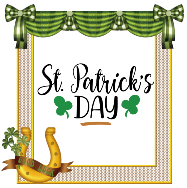 Transparent St. Patrick's Day Picture frame Drawing Blog for Saint Patrick for St Patricks Day