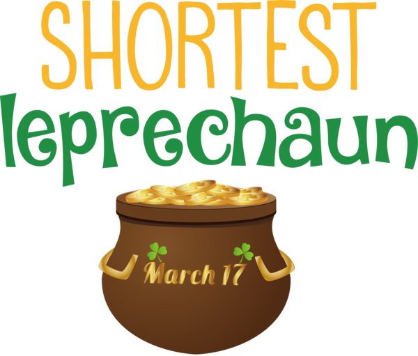 Transparent St. Patrick's Day Logo Font Cookware and bakeware for Leprechaun for St Patricks Day
