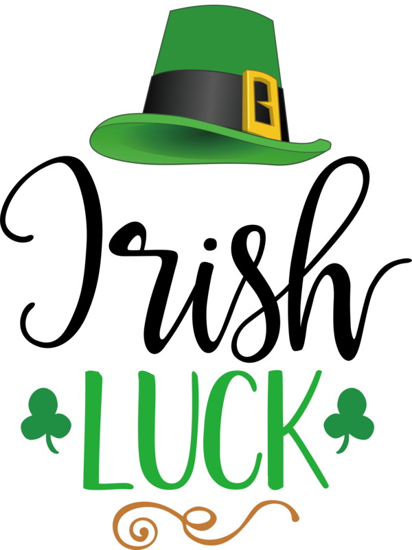 Transparent St. Patrick's Day Hat Logo Green for St Patricks Day Quotes for St Patricks Day