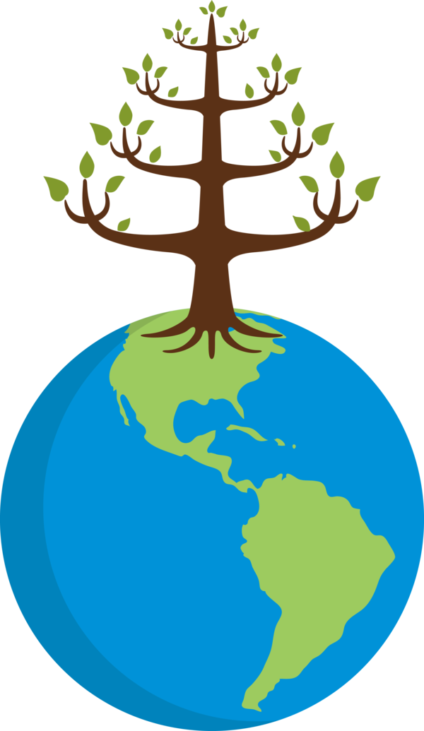 Transparent Arbor Day Earth Design Vector for Happy Arbor Day for Arbor Day