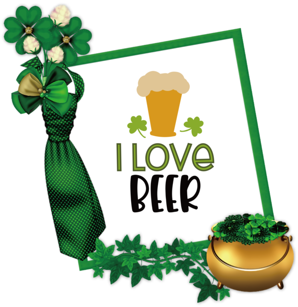 Transparent St. Patrick's Day Saint Patrick's Day  Irish people for Green Beer for St Patricks Day