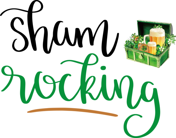 Transparent St. Patrick's Day Logo Commodity Green for Shamrock for St Patricks Day