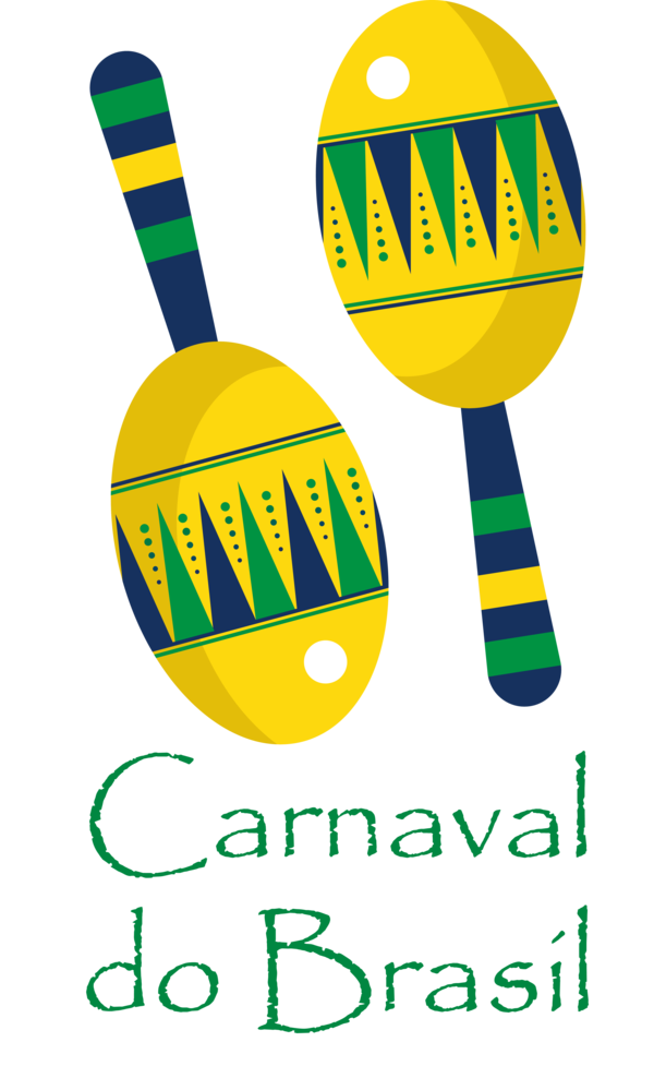 Transparent Brazilian Carnival Western Wall Logo Yellow for Carnaval for Brazilian Carnival