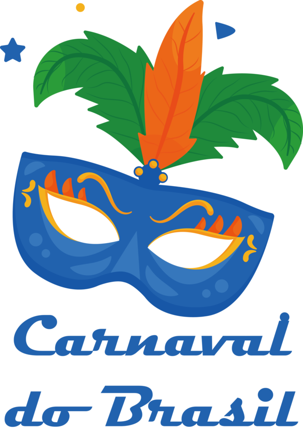 Transparent Brazilian Carnival Logo Leaf Meter for Carnaval for Brazilian Carnival