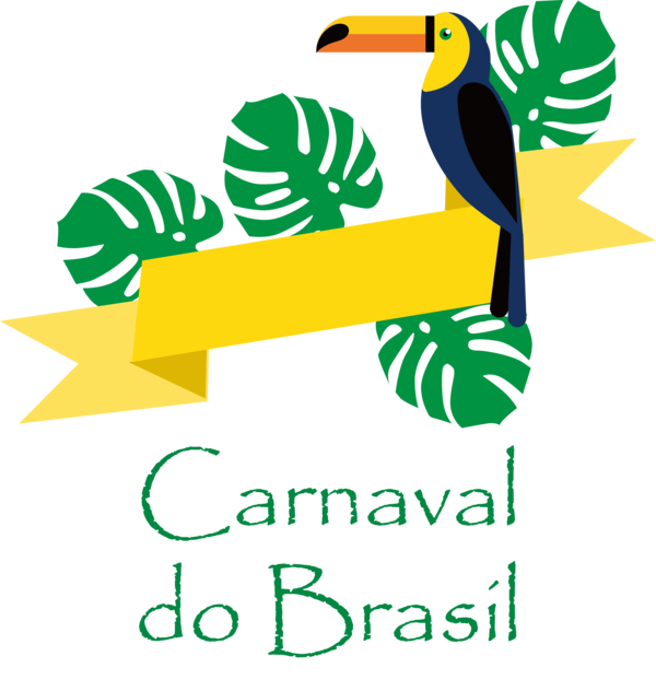Transparent Brazilian Carnival Tree Logo Trunk for Carnaval for Brazilian Carnival