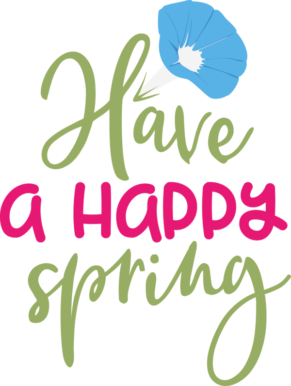 Transparent Easter Leaf Logo Floral design for Hello Spring for Easter