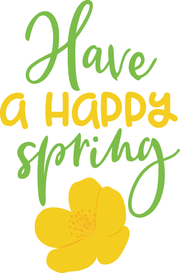 Transparent Easter Leaf Logo Cut flowers for Hello Spring for Easter