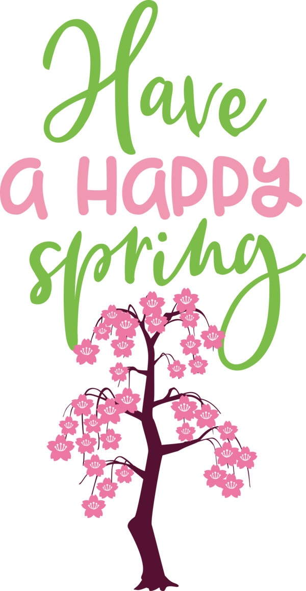 Transparent Easter Design Poster Logo for Hello Spring for Easter