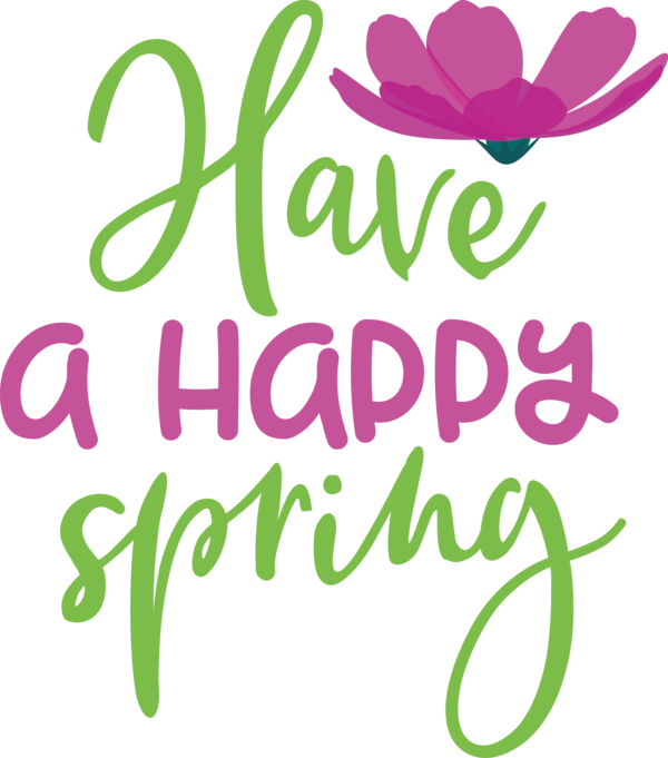 Transparent Easter Floral design Leaf Logo for Hello Spring for Easter