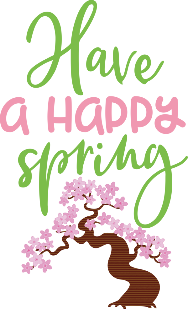 Transparent Easter Design Poster Sticker for Hello Spring for Easter