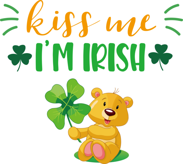 Transparent St. Patrick's Day Meter Bears Animal figurine for St Patricks Day Quotes for St Patricks Day