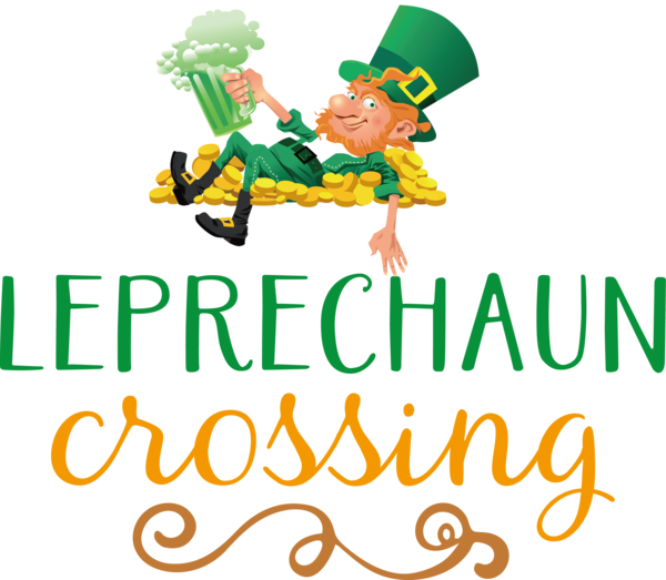 Transparent St. Patrick's Day Logo Meter Line for St Patricks Day Quotes for St Patricks Day