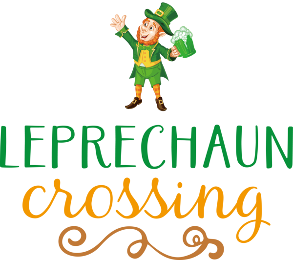 Transparent St. Patrick's Day Logo Christmas Day Character for St Patricks Day Quotes for St Patricks Day
