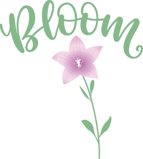 Transparent Easter Flower WhimsiDecals Wall decal for Hello Spring for Easter
