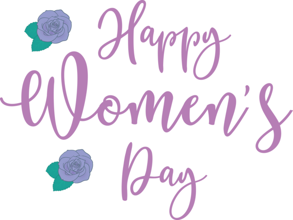Transparent International Women's Day Logo Calligraphy Meter for Women's Day for International Womens Day