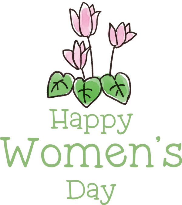 Transparent International Women's Day Cut flowers Leaf Plant stem for Women's Day for International Womens Day