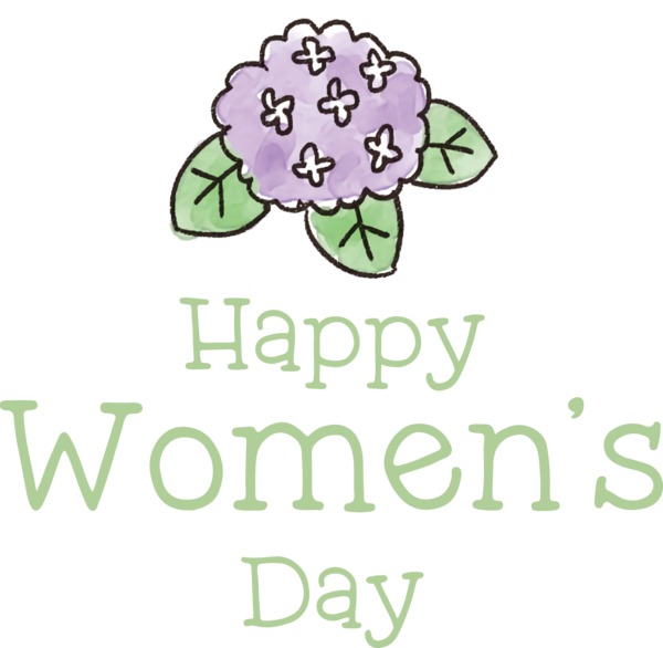 Transparent International Women's Day Flower Logo Symbol for Women's Day for International Womens Day