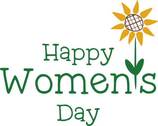 Transparent International Women's Day Logo Plant stem Flower for Women's Day for International Womens Day