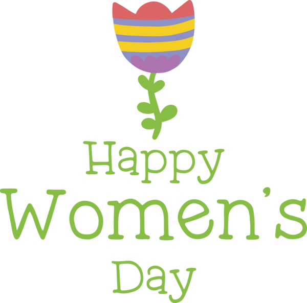 Transparent International Women's Day Logo Green Leaf for Women's Day for International Womens Day