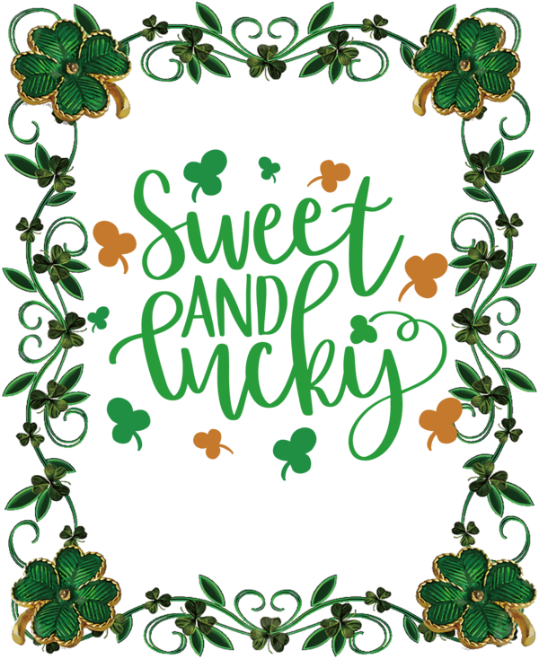 Transparent St. Patrick's Day Picture frame Design Floral design for St Patricks Day Quotes for St Patricks Day