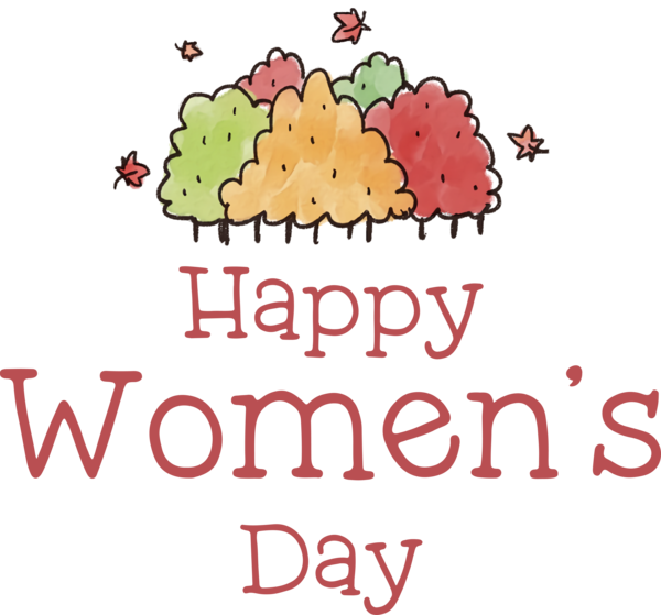 Transparent International Women's Day Logo Design Line for Women's Day for International Womens Day