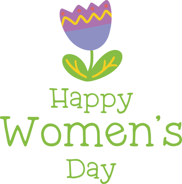 Transparent International Women's Day Logo Leaf Line for Women's Day for International Womens Day
