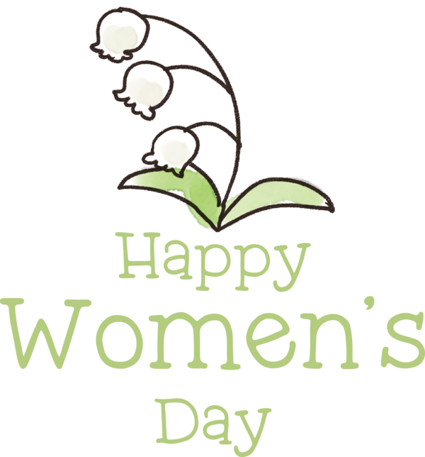 Transparent International Women's Day Leaf Plant stem Logo for Women's Day for International Womens Day