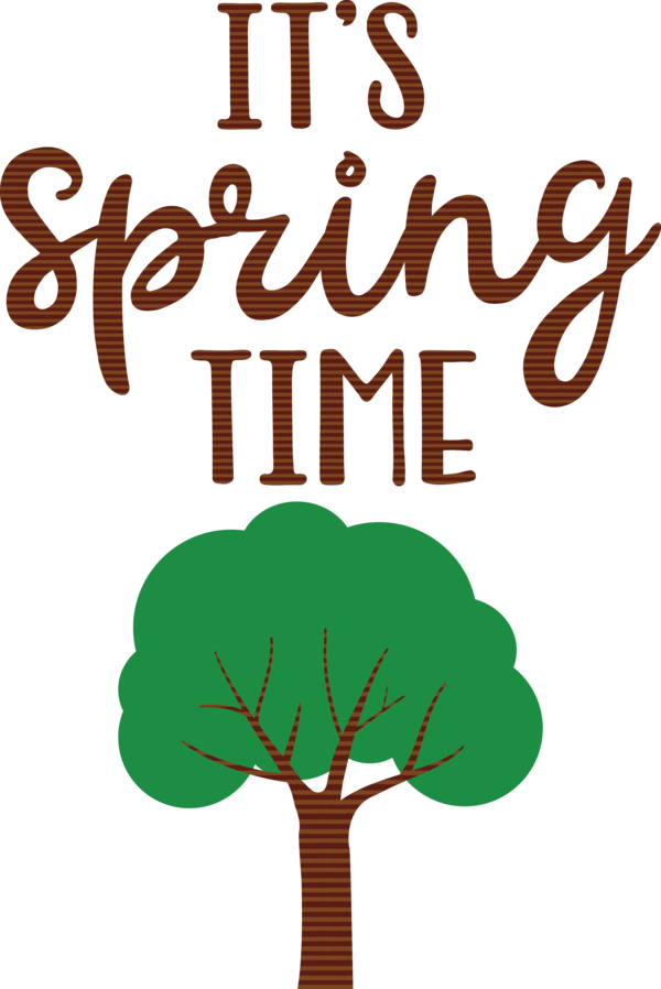 Transparent Easter Logo Leaf Tree for Hello Spring for Easter