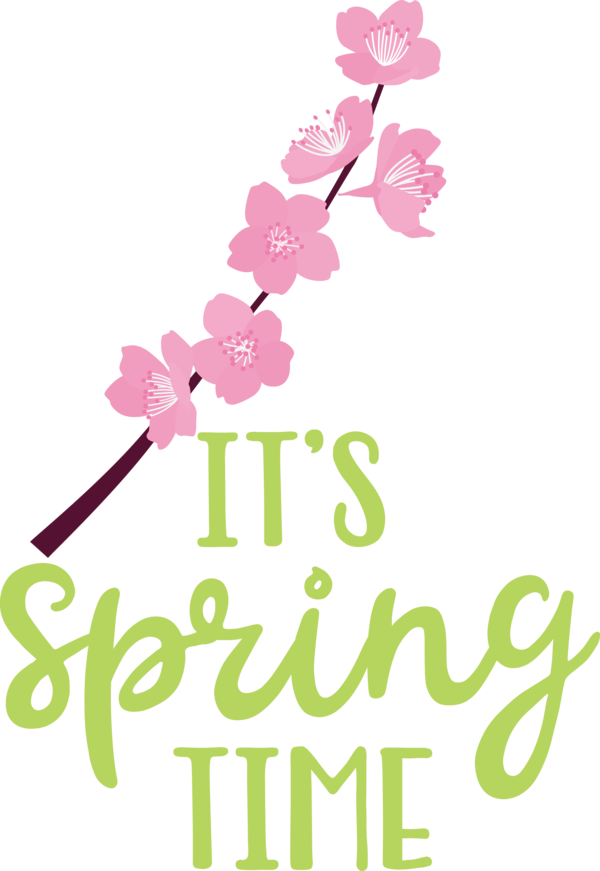 Transparent Easter Floral design Design Sticker for Hello Spring for Easter