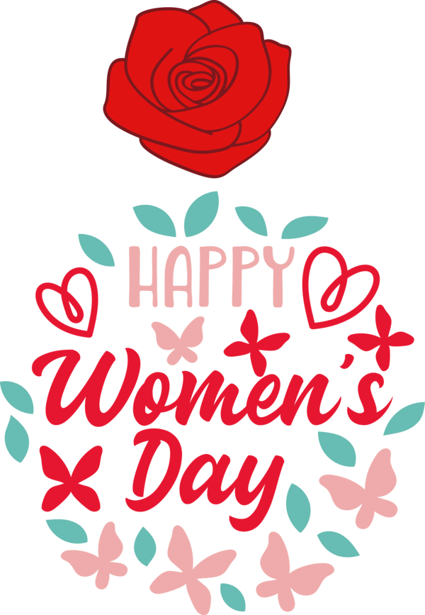 Transparent International Women's Day Floral design Garden roses Rose for Women's Day for International Womens Day