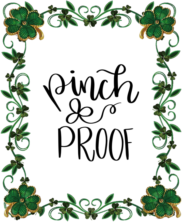 Transparent St. Patrick's Day Picture frame Design Film frame for St Patricks Day Quotes for St Patricks Day