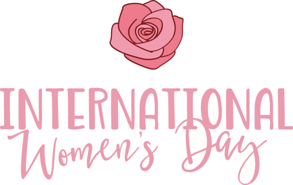 Transparent International Women's Day Cut flowers Garden roses Design for Women's Day for International Womens Day