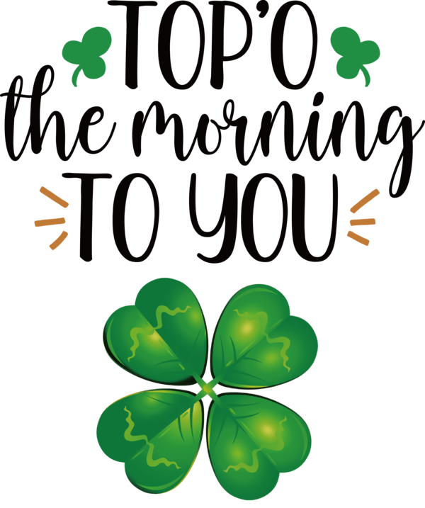 Transparent St. Patrick's Day Leaf Flower Shamrock for St Patricks Day Quotes for St Patricks Day