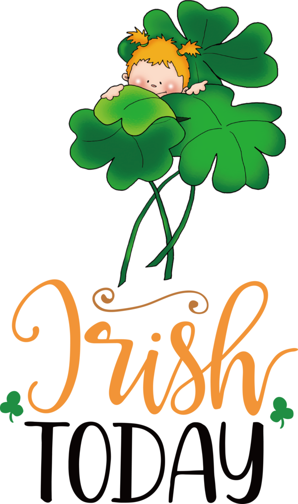 Transparent St. Patrick's Day Flower Plant stem Leaf for St Patricks Day Quotes for St Patricks Day