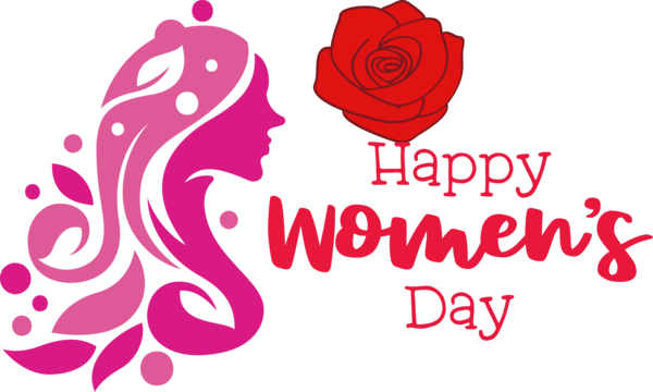 Transparent International Women's Day Design Logo Silhouette for Women's Day for International Womens Day