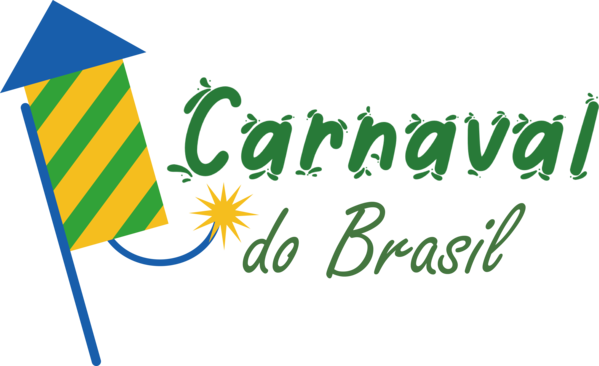 Transparent Brazilian Carnival Logo Banner Green for Carnaval for Brazilian Carnival