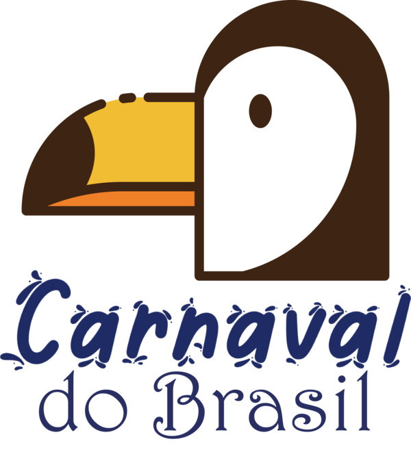 Transparent Brazilian Carnival Logo Line Meter for Carnaval for Brazilian Carnival