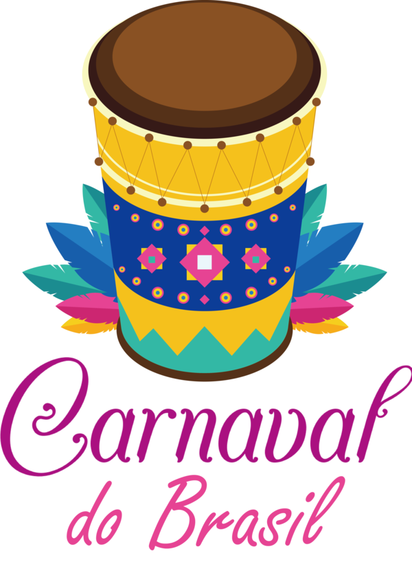 Transparent Brazilian Carnival Drum Happy Birthday Winnie Animation for Carnaval for Brazilian Carnival