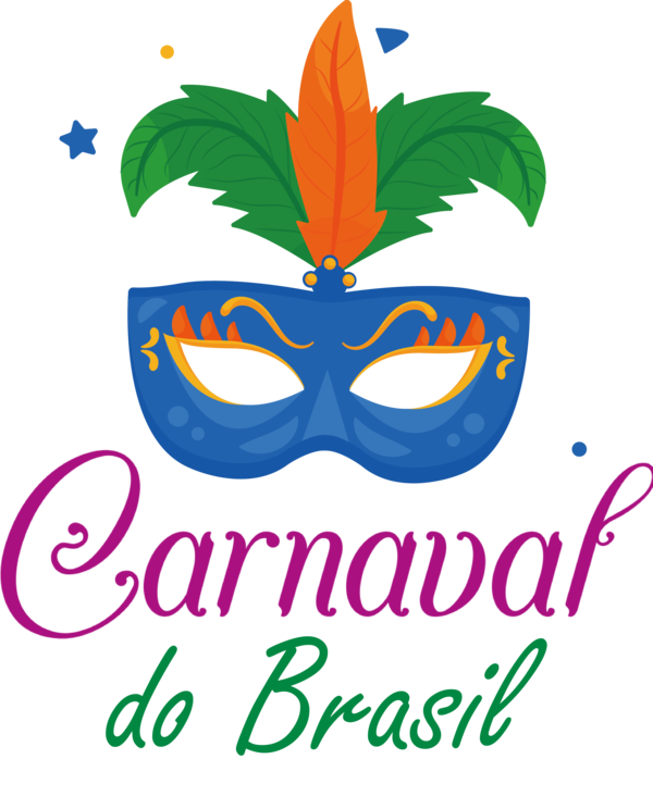 Transparent Brazilian Carnival Logo Leaf Line for Carnaval for Brazilian Carnival