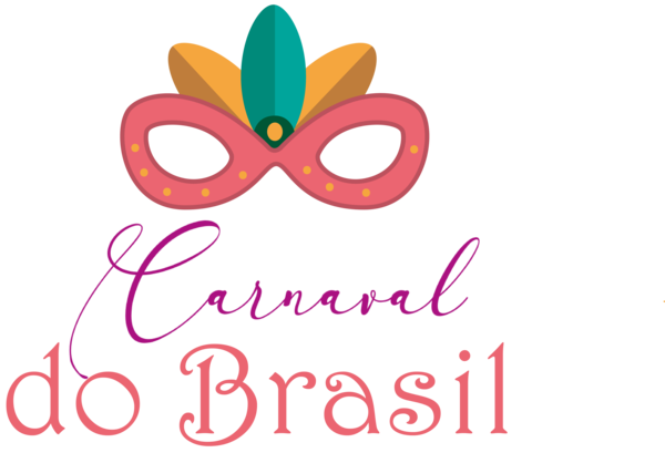 Transparent Brazilian Carnival Logo Meter Design for Carnaval for Brazilian Carnival
