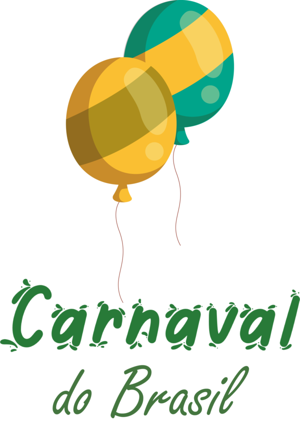 Transparent Brazilian Carnival Logo Balloon Plants for Carnaval for Brazilian Carnival