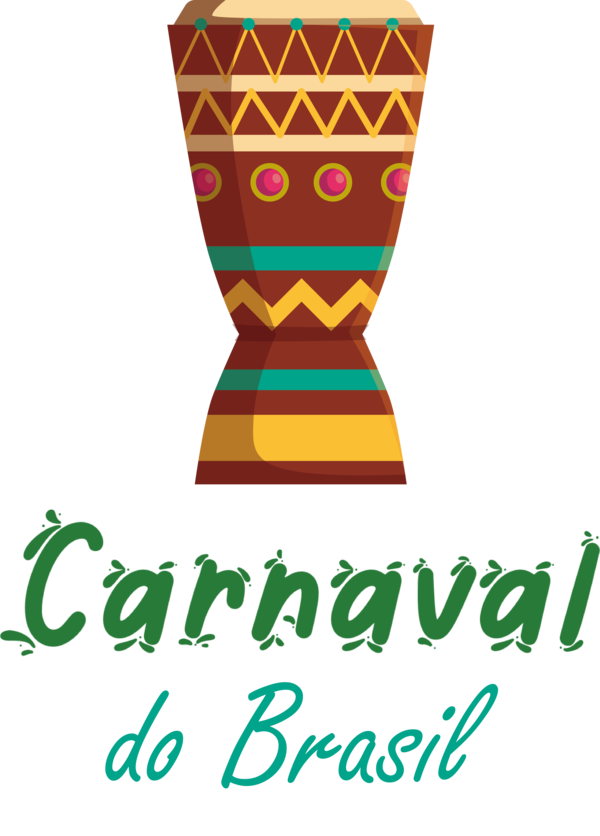 Transparent Brazilian Carnival Logo Line Meter for Carnaval for Brazilian Carnival