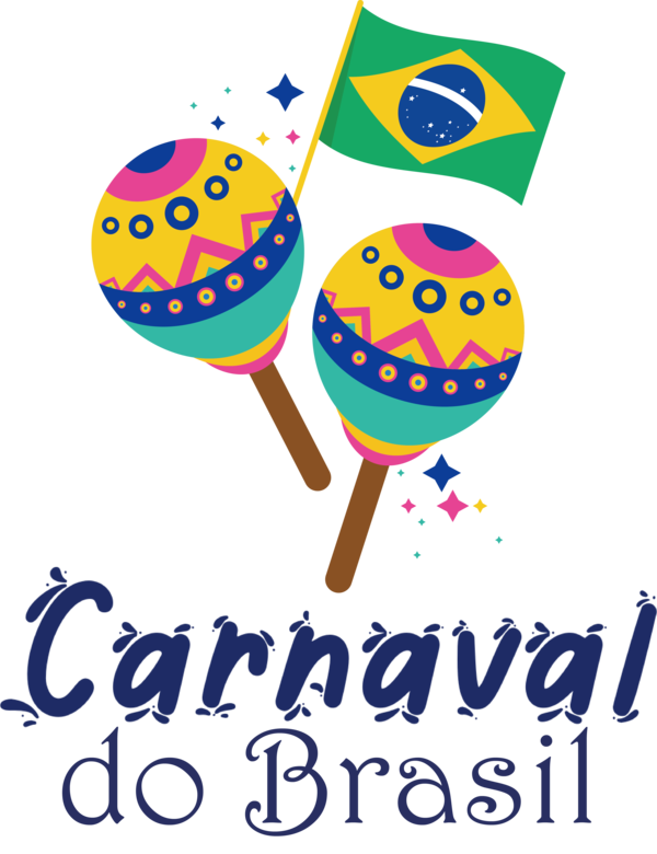 Transparent Brazilian Carnival Drum Animation Maraca for Carnaval for Brazilian Carnival