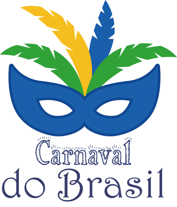 Transparent Brazilian Carnival Logo Leaf Line for Carnaval for Brazilian Carnival