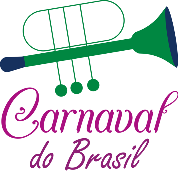 Transparent Brazilian Carnival Logo Line Meter for Carnaval for Brazilian Carnival